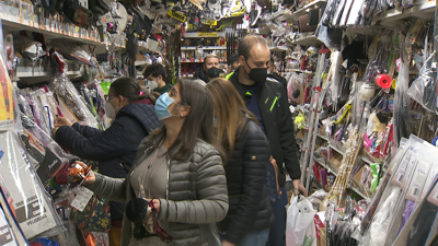 Compras de última hora para o Samaín.