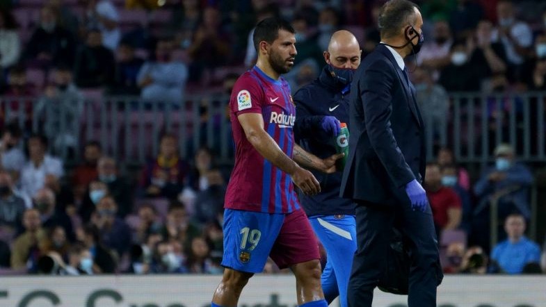 Agüero notou o problema de corazón no partido que xogou o pasado sábado diante do Alavés