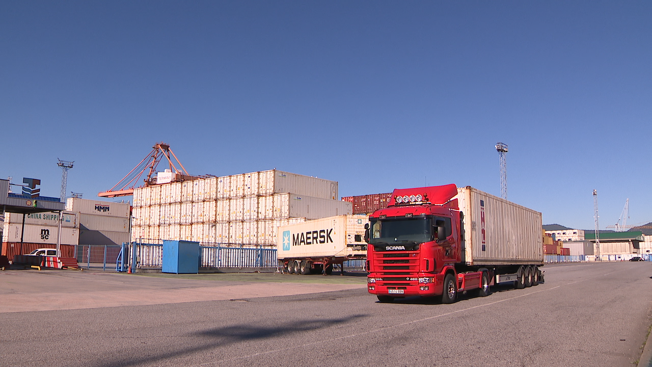 Colectores no porto de Vigo