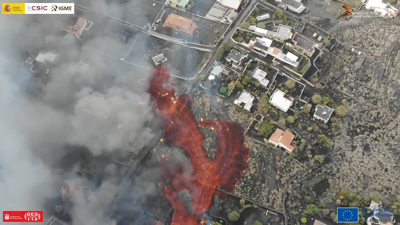 A lava arrasou máis casas de Los Llanos de Aridane