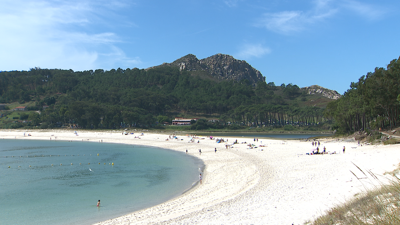 Praia de Rodas nas Illas Cíes