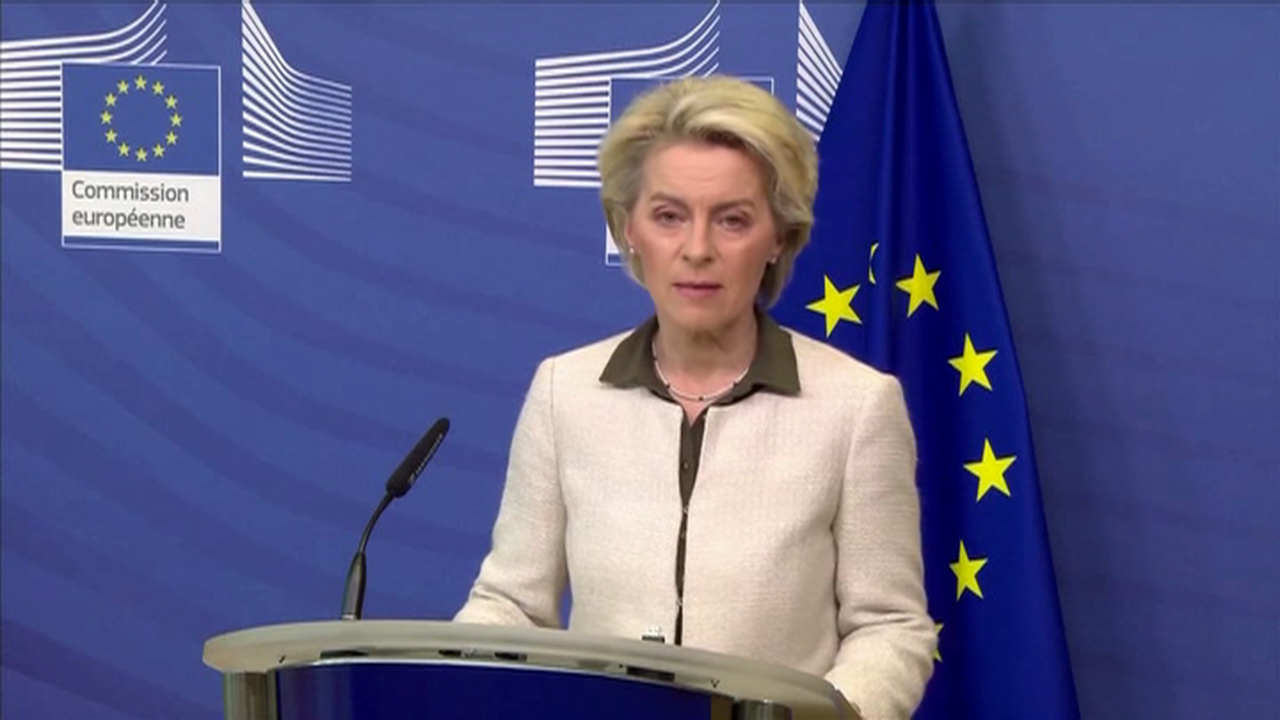 A presidenta da Comisión Europea Ursula von der Leyen