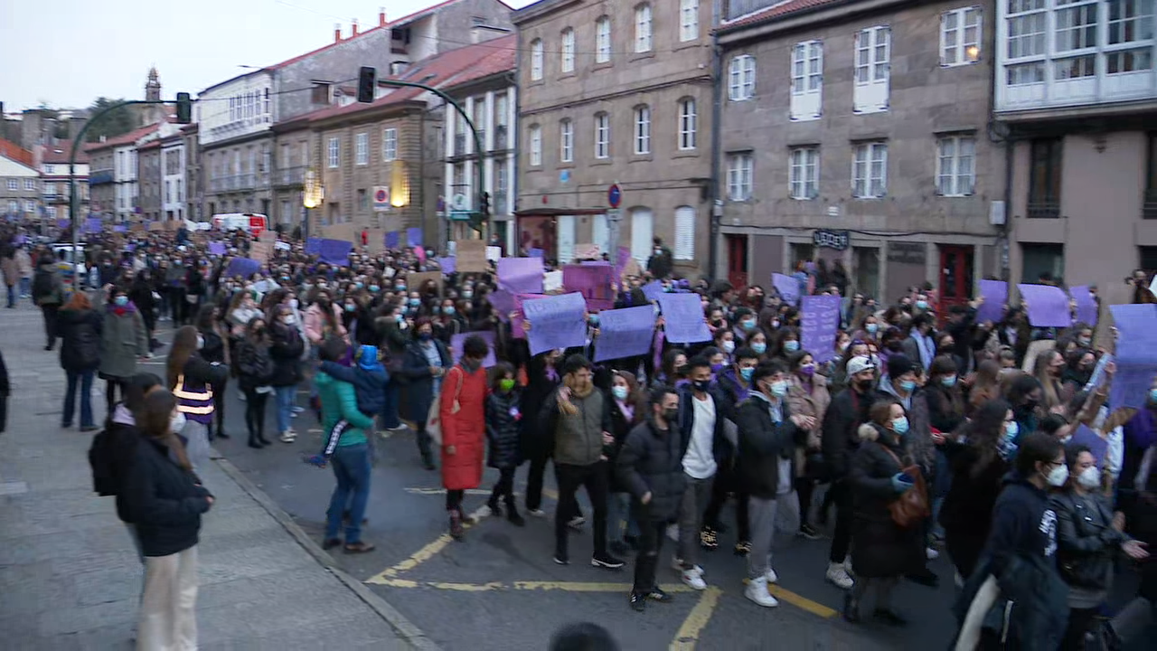 Mobilización en Santiago de Compostela