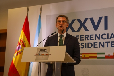 O presidente da Xunta na conferencia de prensa posterior á xuntanza