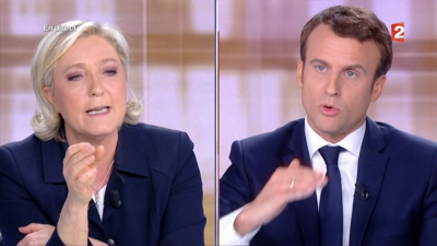 Emmanuel Macron e Marine Le Pen debatirán en televisión este mércores