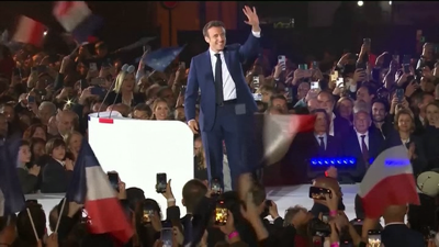 Macron celebra no Campo de Marte en París o seu triunfo nas presidenciais