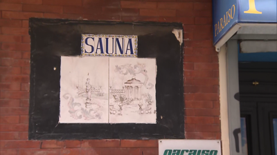 A sauna clausurada en Madrid