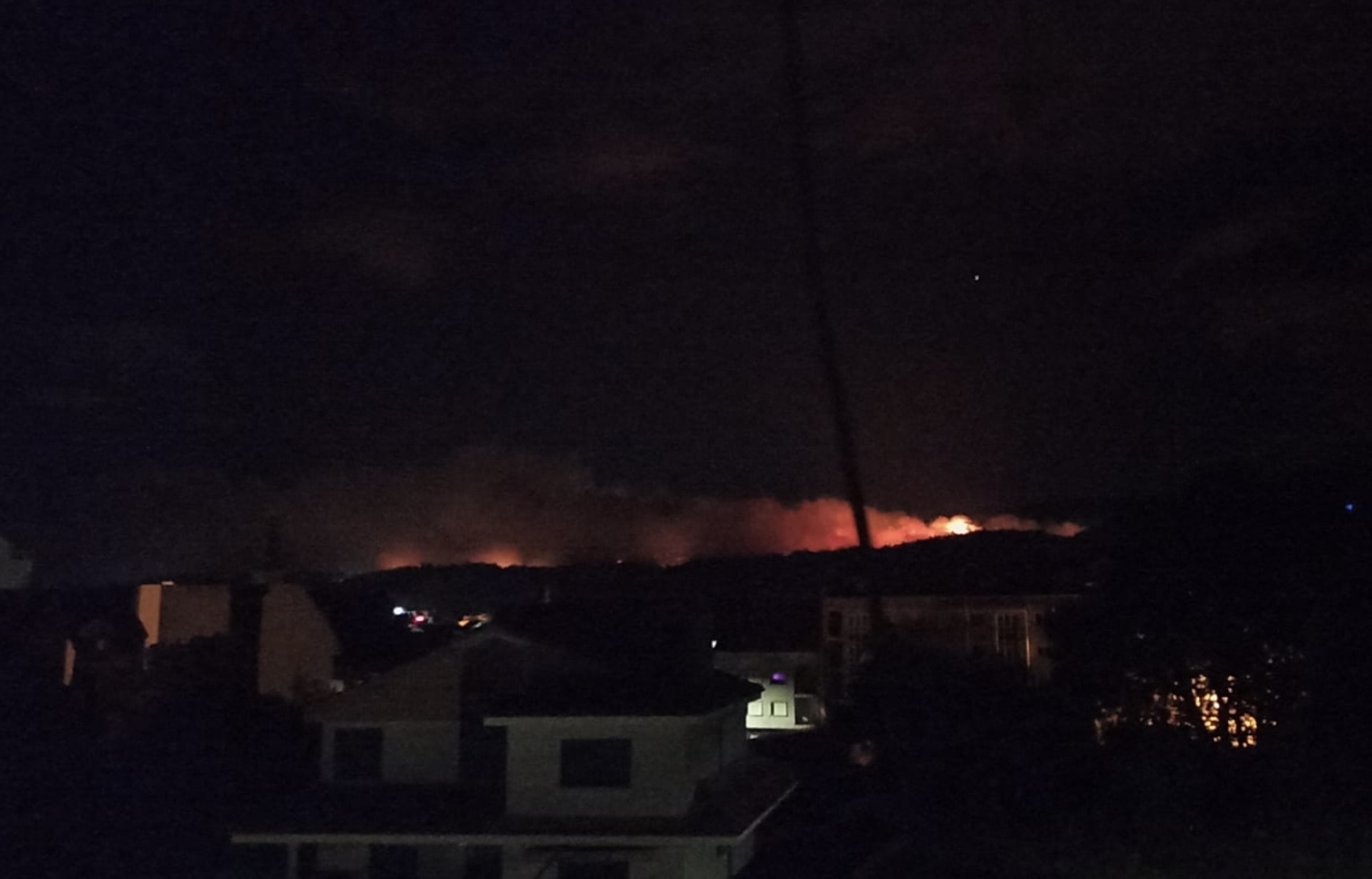 Imaxe de Secho tomada desde Caldas de Reis