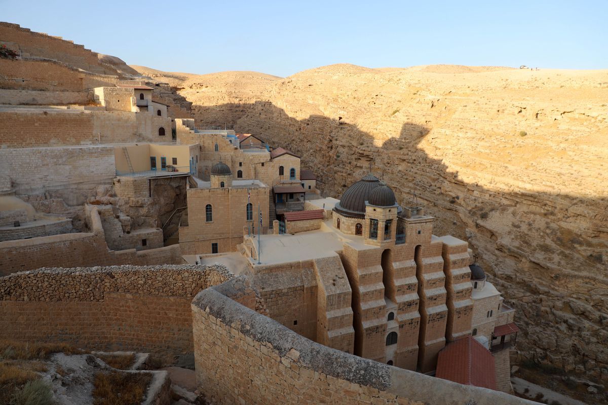 Vista do mosteiro de Mar Saba/ Reuters