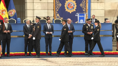 Imaxe do acto do CNP celebrado este mércores na praza de María Pita da Coruña