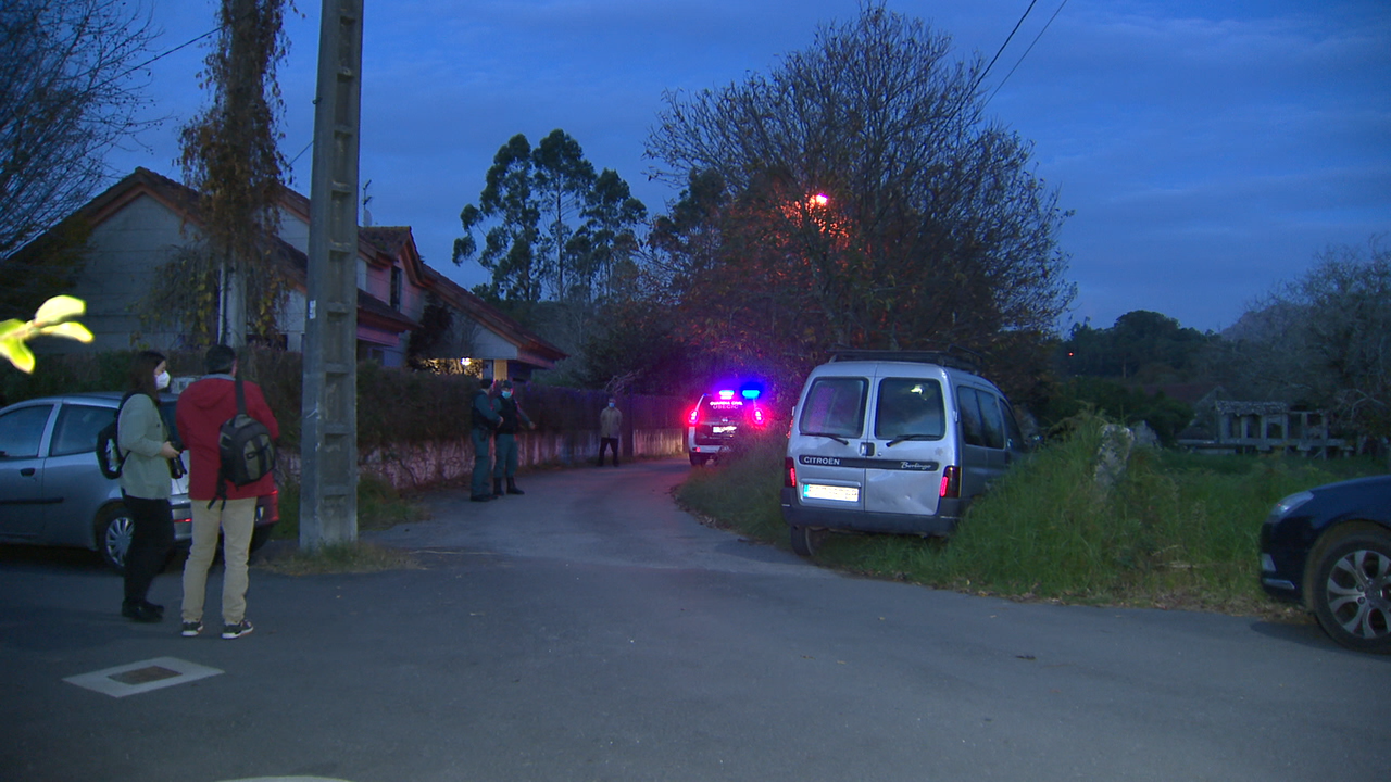 A casa familiar na parroquia de Mañufe, Gondomar, foi o lugar do crime en 2020