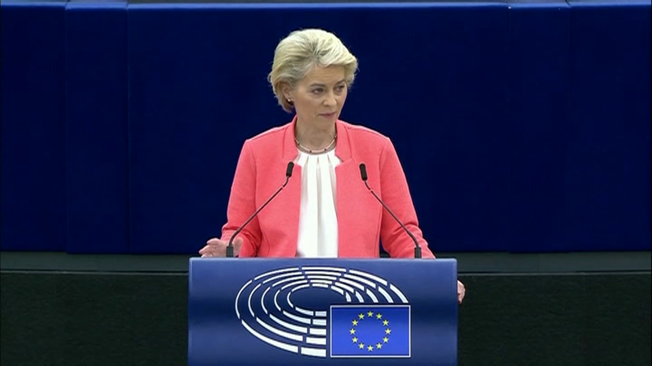 Imaxe de arquivo da presidenta da Comisión Europea, Ursula von der Leyen