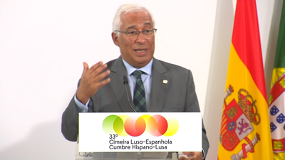 António Costa durante o cumio hispano-luso