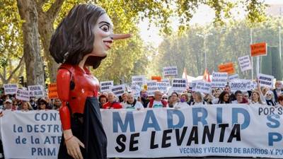 Imaxe da manifestación. EFE/Chema Moya