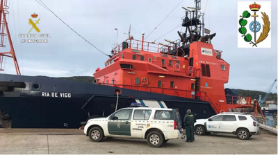 O patrulleiro Ría de Vigo participou na operación contra o furtivismo en Ferrolterra