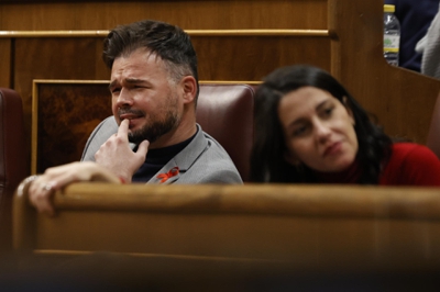 O portavoz de ERC no Congreso Gabriel Rufián (EFE/ Javier Lizon)