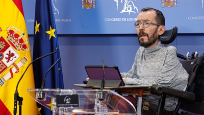 Pablo Echenique, voceiro de Unidas Podemos no Congreso (EFE/Chema Moya)