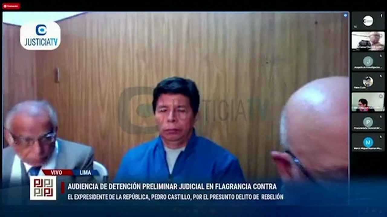 Castillo será investigado por rebelión e conspiración