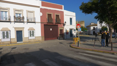 Lugar do accidente da cabalgata de Reis de Marchena esta mañá