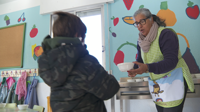 Programa de alimentación saudable nun comedor escolar