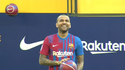 Dani Alves na súa etapa de xogador do FC Barcelona