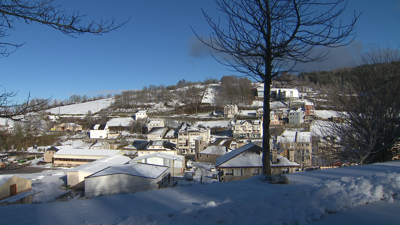 Xornada de sol e neve no Cebreiro