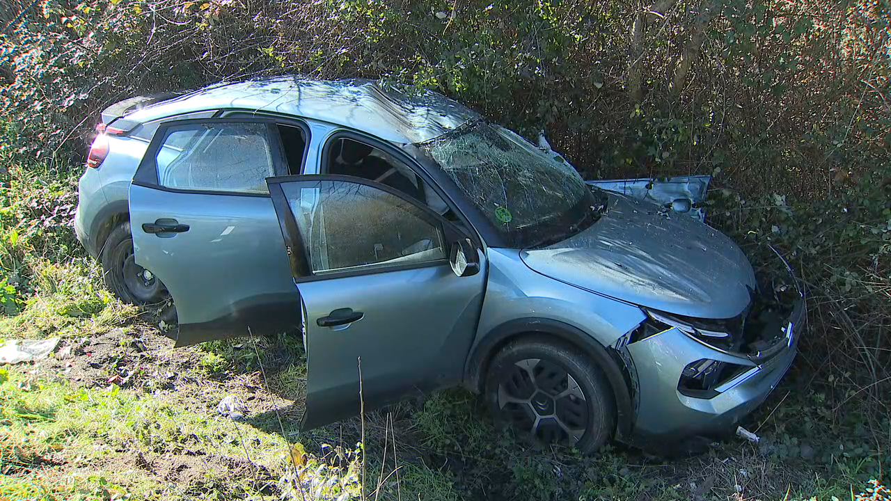 O coche implicado no sinistro