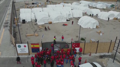 Hospital de campaña español en Turquía, na provincia de Hatay