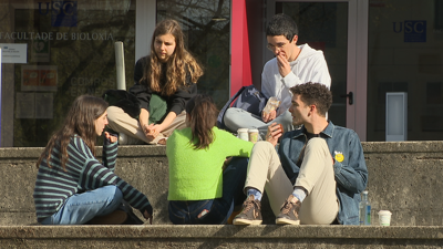 Alumnos da Facultade de Bioloxía de Santiago