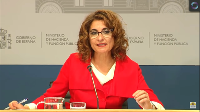 A ministra de Facenda, moi satisfeita co dato adiantado do IPC