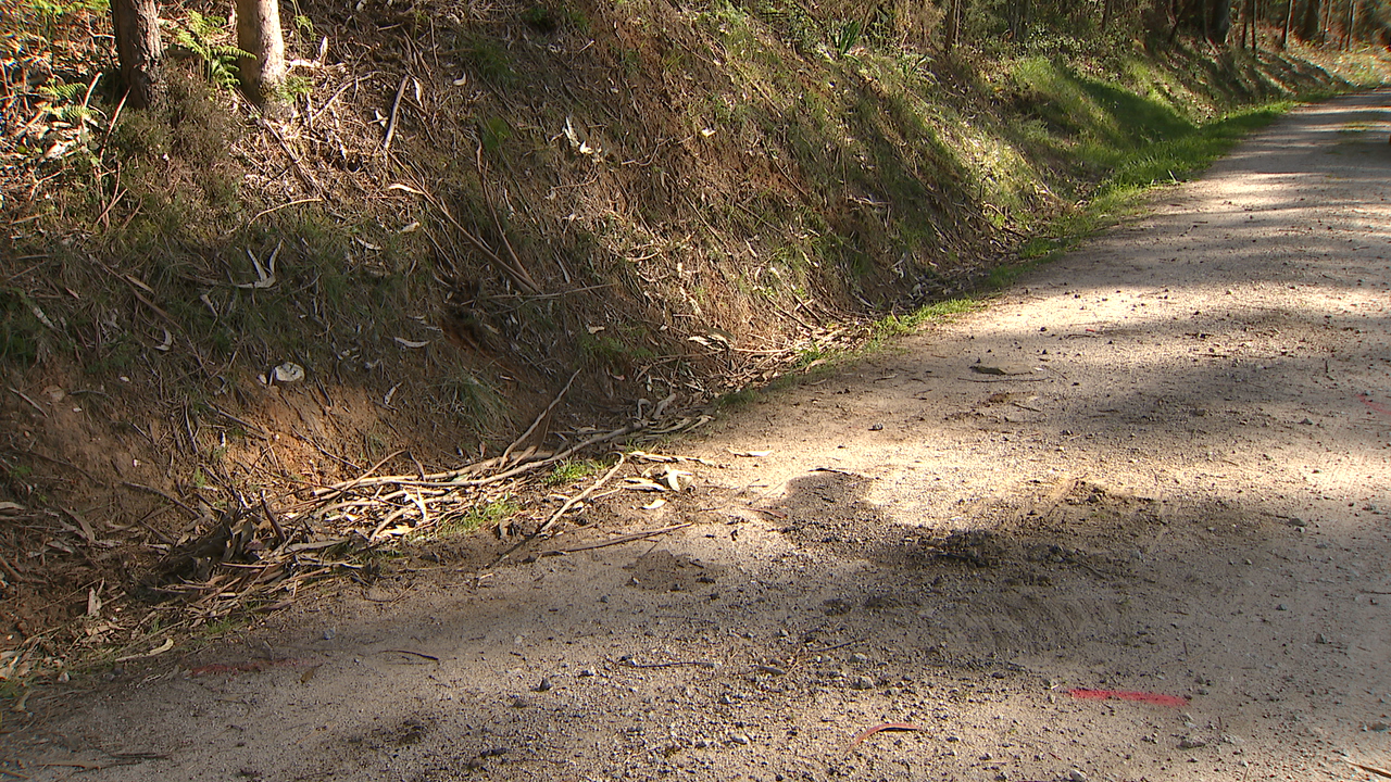 Lugar do accidente na ruta do Soñeiro- costa de Carnoedo en Sada