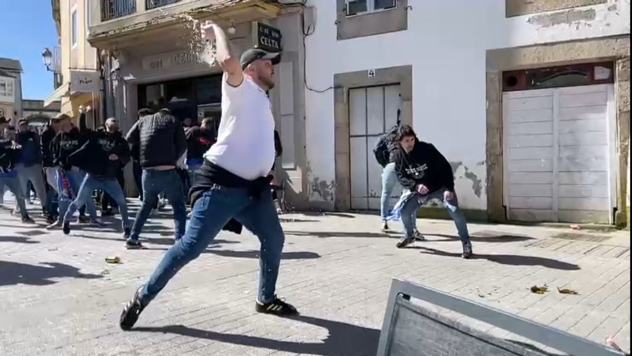 Liorta en Lugo entre radicais do Lugo e da Ponferradina/ Cedida por El Progreso