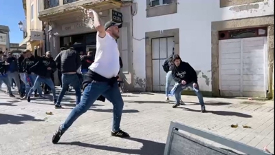 Liorta en Lugo entre radicais do Lugo e da Ponferradina/ Cedida por El Progreso