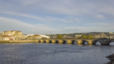 Imaxe de arquivo do río Lérez ao seu paso por Pontevedra