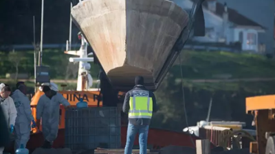 O narcosubmarino localizado este ano durante a inspección da Policía