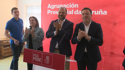 Acto de Valentín González Formoso (PSdeG) en Pontedeume