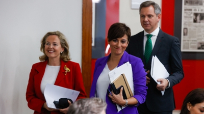 A vicepresidenta Nadia Calviño presentou a Lei de representación paritaria no Consello de Ministros (EFE/Juan Carlos Hidalgo)