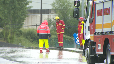 Os bombeiros tiveron que atender numerosas incidencias