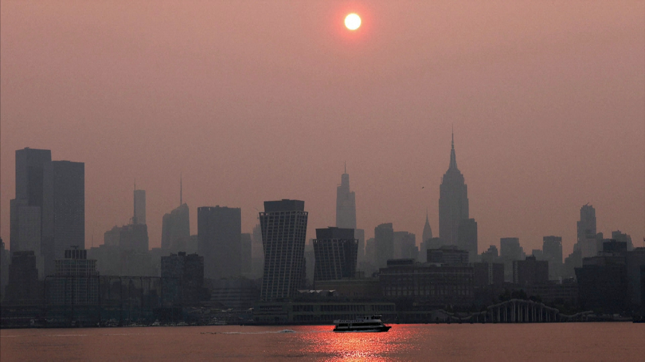 Imaxe do skyline de Nova York este mércores