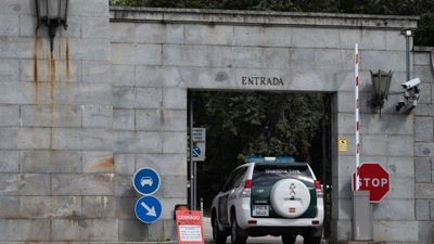 Acceso á basílica de Cuelgamuros (EFE/Fernando Villar)