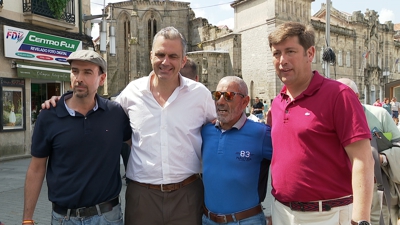 Ortega Smith fai campaña en Pontevedra