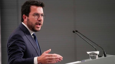 O presidente da Generalitat, Pere Aragonès (EFE/ Enric Fontcuberta)