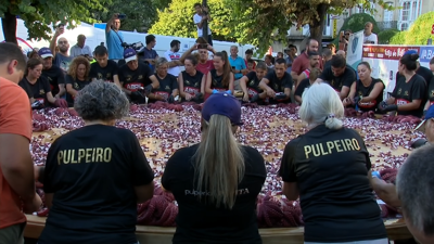 Festa do Polbo no Carballiño no día de onte