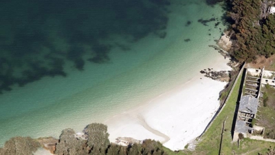 Panorámica da praia de Caolín, no Vicedo (Turismo de Galicia)