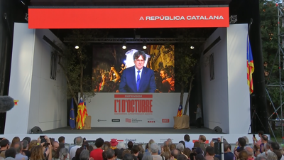 Puigdemont, no acto central deste 1-O