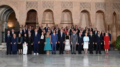 Os líderes da UE na súa visita a Alhambra de Granada (EFE/EPA/FILIPPO ATTILI / CHIGI PALACE PRESS OFFICE)