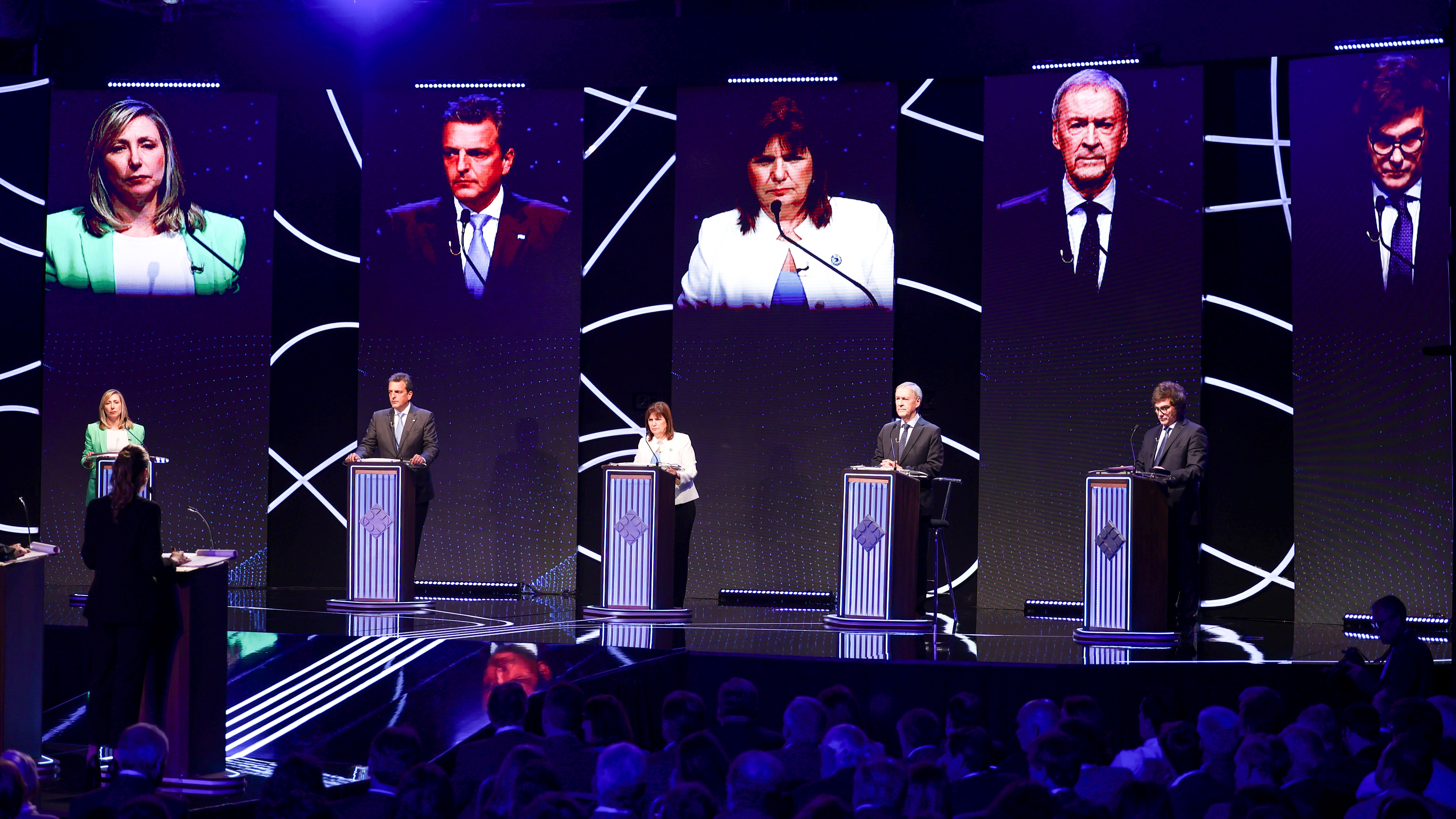 Un momento do debate electoral televisado. EFE/Tomás Cuesta/POOL/ARQUIVO