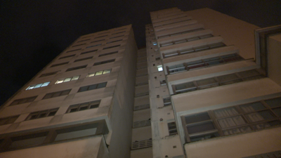 O edificio desaloxado