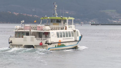 Saída do barco que une Vigo e Moaña