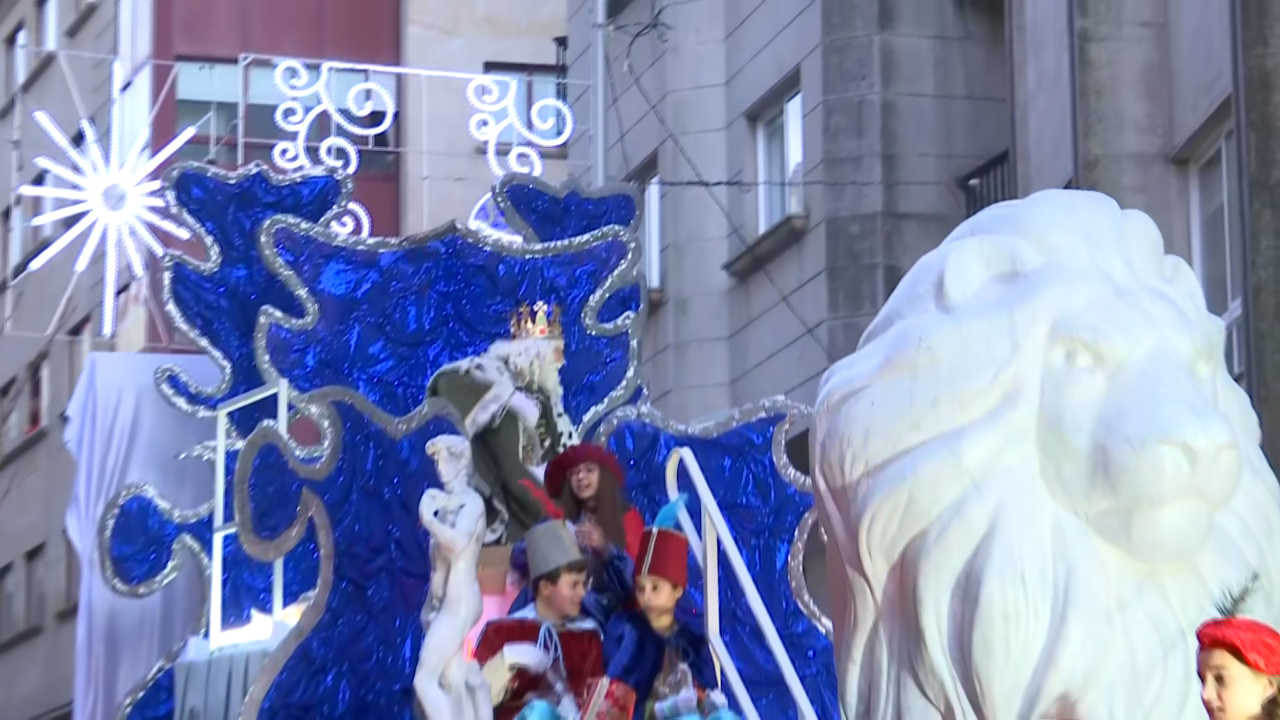 Cabalgata ao seu paso por Pontevedra